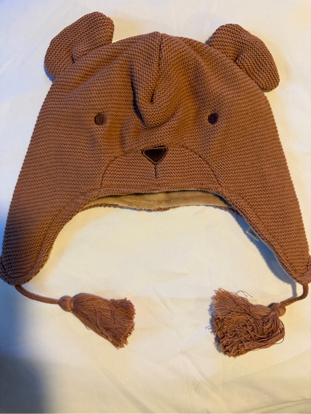 Bear Aviator Knit Baby Hat
